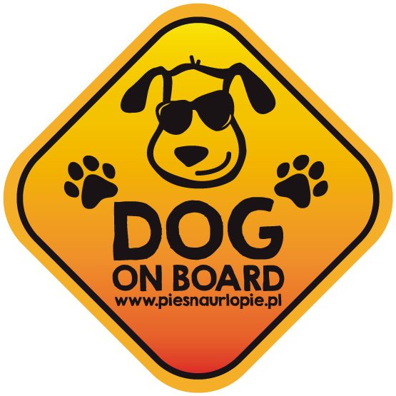 Naklejka na samochód z psem rasowym (dog on board) idealna dla właściciela, który lubi podróżować z psem i dba o jego bezpieczeństwo. Na prezent dla miłośnika zwierząt czy jako gadżet dla wielbiciela psów.