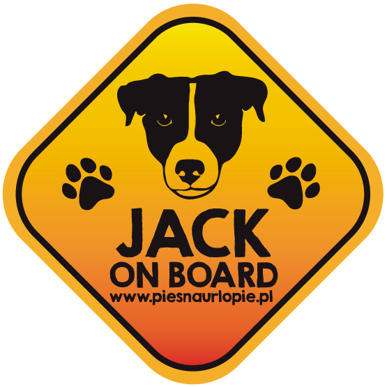 Naklejka na samochód z psem rasowym (jack russel terrier) idealna dla właściciela, który lubi podróżować z psem i dba o jego bezpieczeństwo. Na prezent dla miłośnika zwierząt czy jako gadżet dla wielbiciela psów.