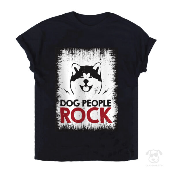 Koszulka z akita inu - dog people rock