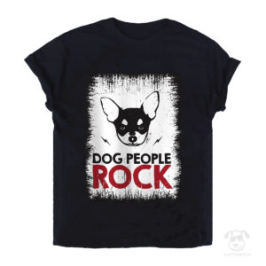 Koszulka z chihuahą krótkowłosą dog people rock