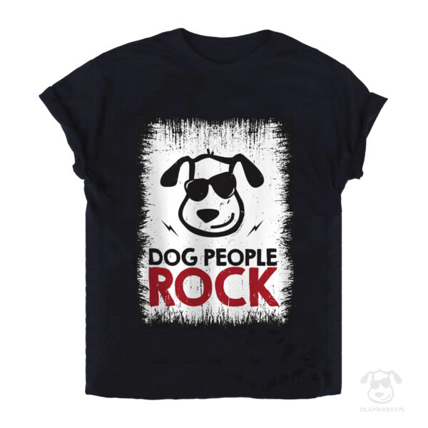 Koszulka z psem - dog people rock