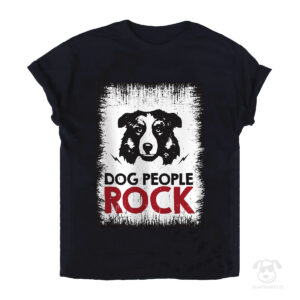 Koszulka z owczarkiem australijskim - dog people rock